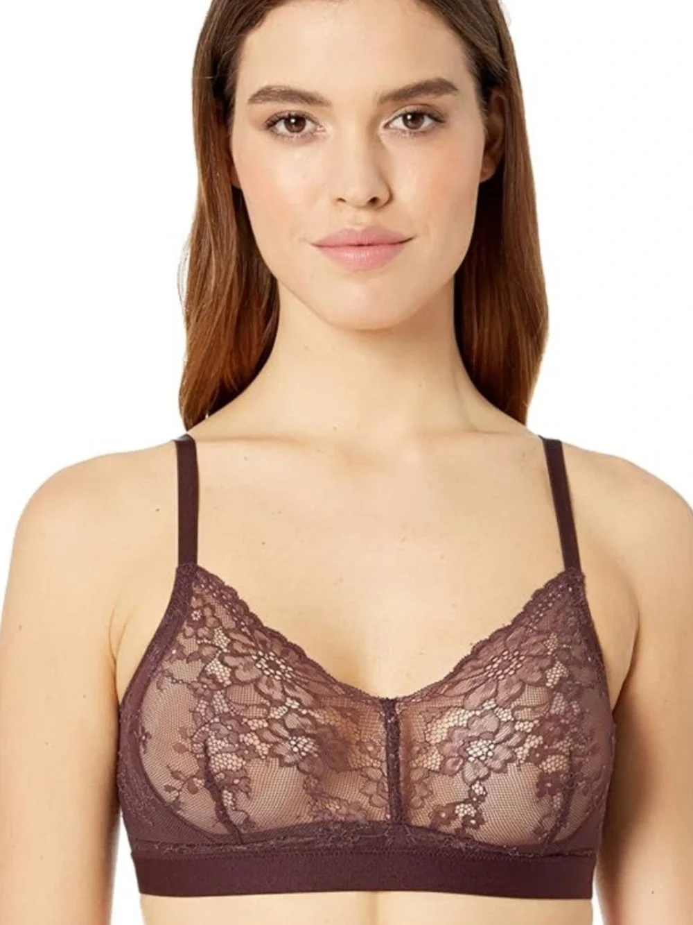 ๐Spanx Spotlight On Lace Bralette Garnet - Picture 2 of 4